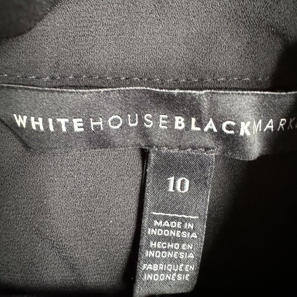 White House Sheer Top Womens Size 10 Purple Floral Gold High Neck Fairy Grunge - Picture 6 of 8